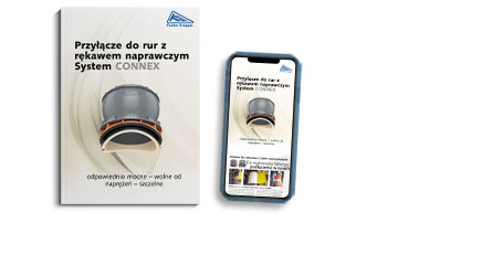 Przyłącze do rur z rękawem naprawczym CONNEX Broszura